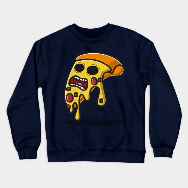 spooky pizza Crewneck Sweatshirt by fflat hds